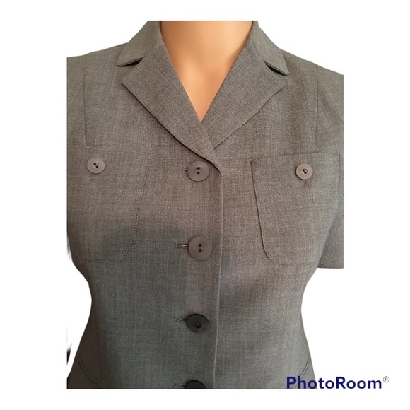 Kasper ASL Petite Grey Suit in 2P - Picture 4 of 12